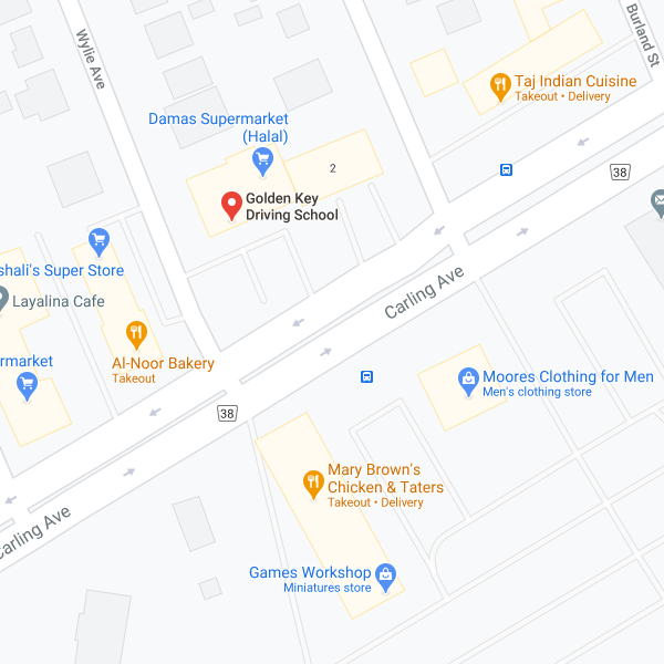 Picture of a google maps segment for our Carling Location